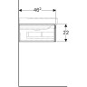 Тумба для комплекта GEBERIT XENO² 500.514.00.1 88 см серый