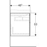 Тумба под раковину GEBERIT XENO² 500.509.00.1 90 см